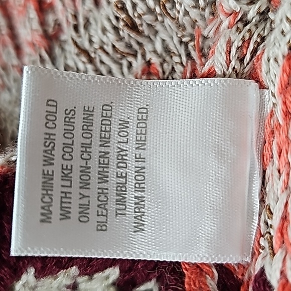 Westport heathered stripe sweater, fall colors. Size Medium - Picture 8 of 11